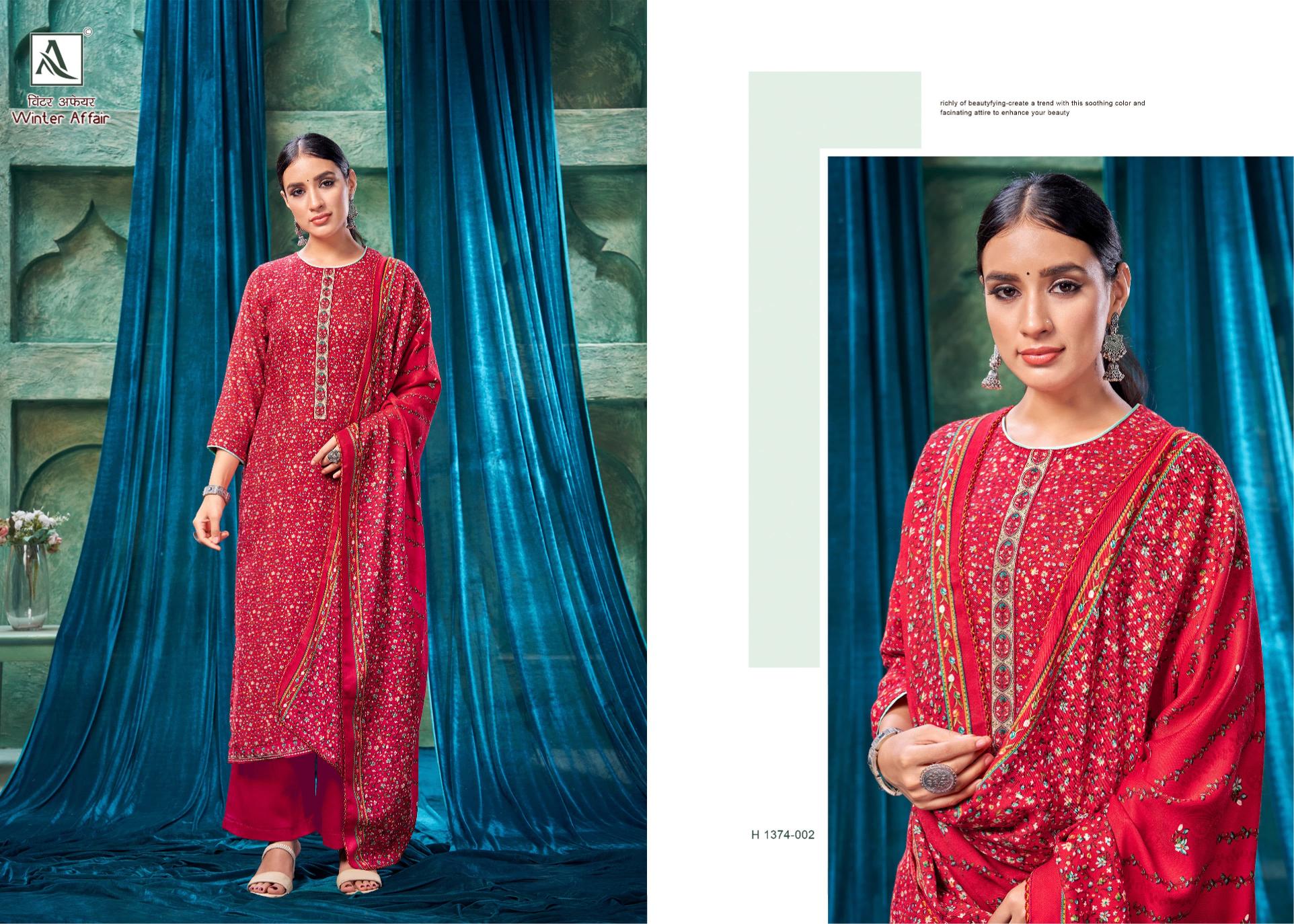 Alok Winter Affair ladies dress materials wholesale bazaar