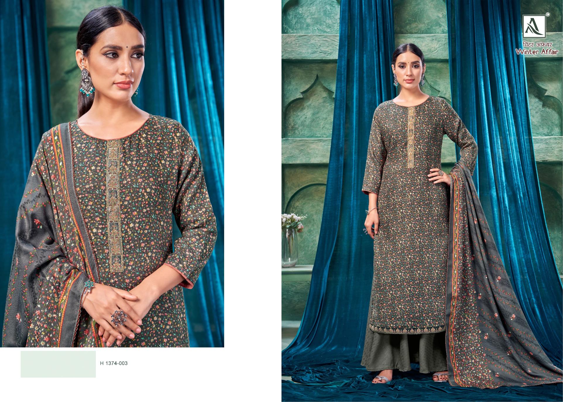 Alok Winter Affair ladies dress materials wholesale bazaar