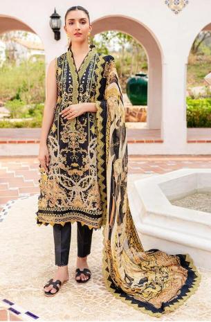 Alzohaib Queens Court Vol 4 Chiffon Dupatta original pakistani lawn suites wholesale dealer