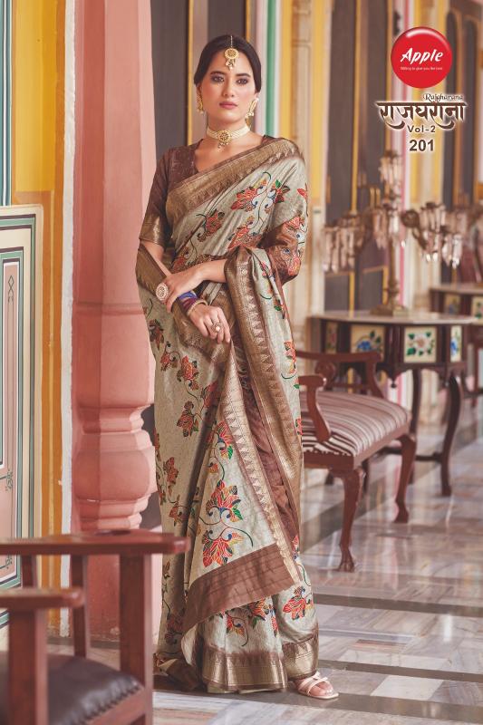 Apple Rajgharana Vol 2 Silk Blend latest designer saree india