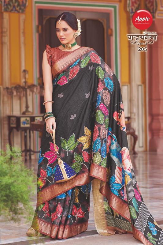 Apple Rajgharana Vol 2 Silk Blend latest designer saree india