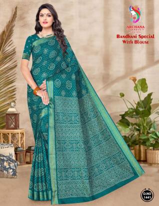 Archana Bandhani Special – Cotton sarees - Wholesale Catalog