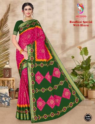 Archana Bandhani Special – Cotton sarees - Wholesale Catalog