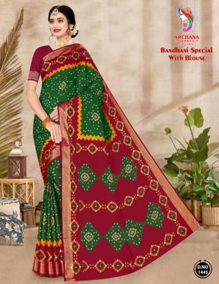 Archana Bandhani Special – Cotton sarees - Wholesale Catalog