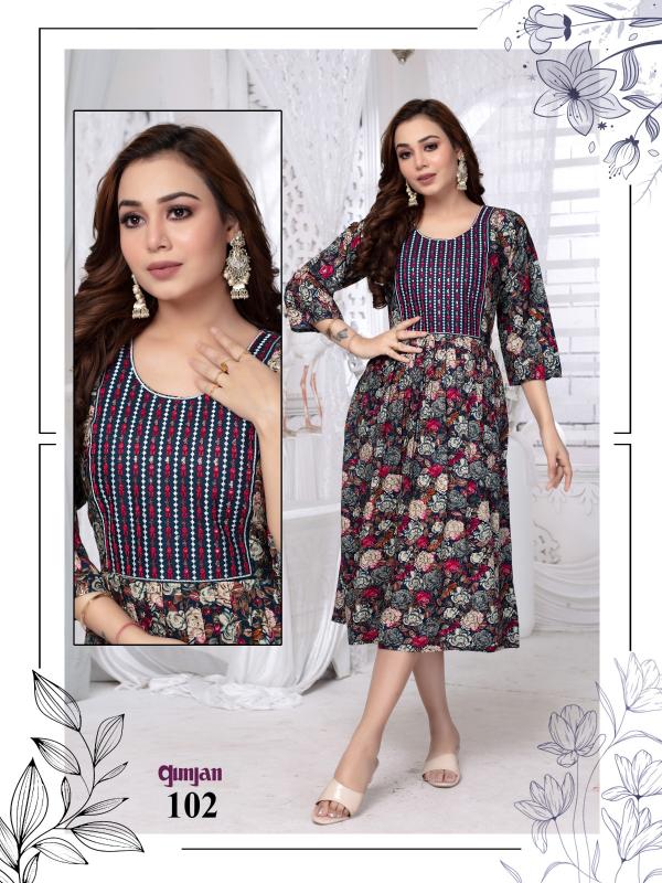 BEAUTY QUEEN GUNJAN VOL.2.1 dfab india kurtis