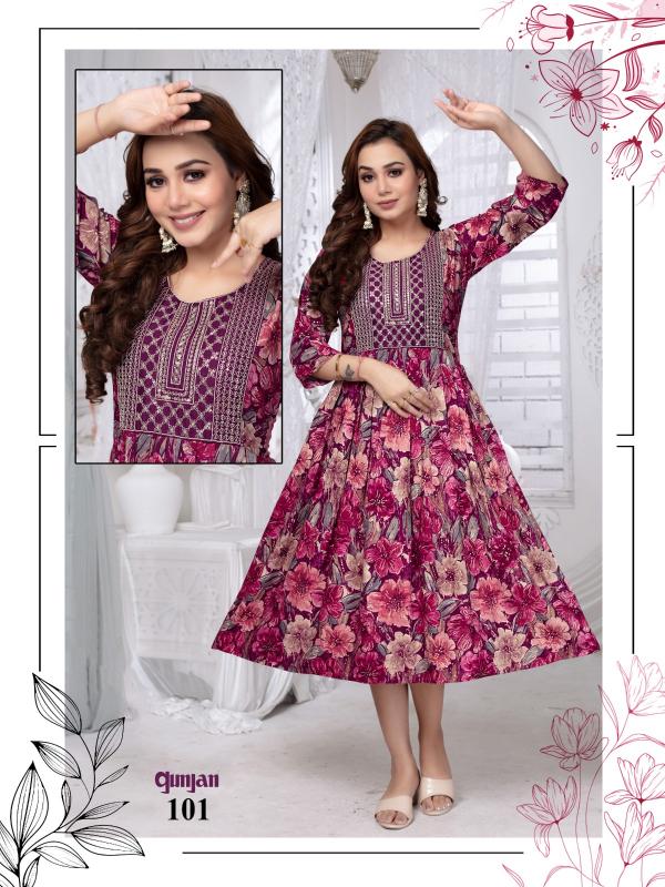 BEAUTY QUEEN GUNJAN VOL.2.1 dfab india kurtis