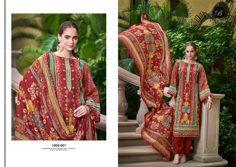 Belliza Sanjeeda wholesale pure cotton dress materials