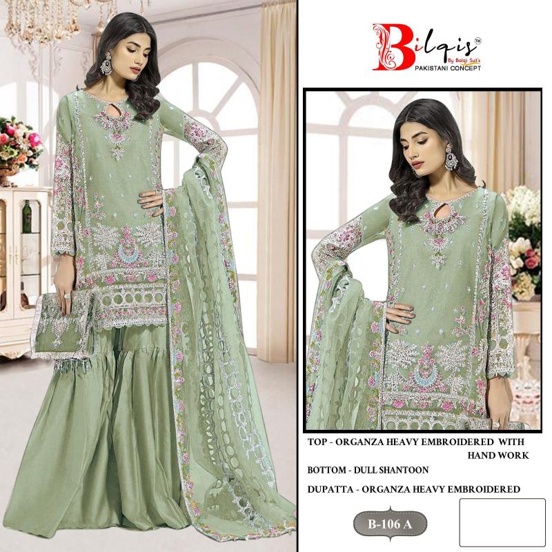 Bilqis B 106 A To D Pakistani Suits Wholesale Catalog