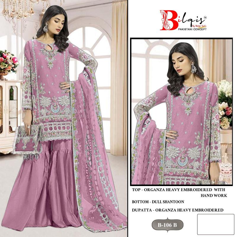 Bilqis B 106 A To D Pakistani Suits Wholesale Catalog