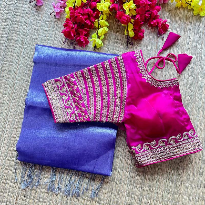 Blousewala HK 12 tissue sarees online india