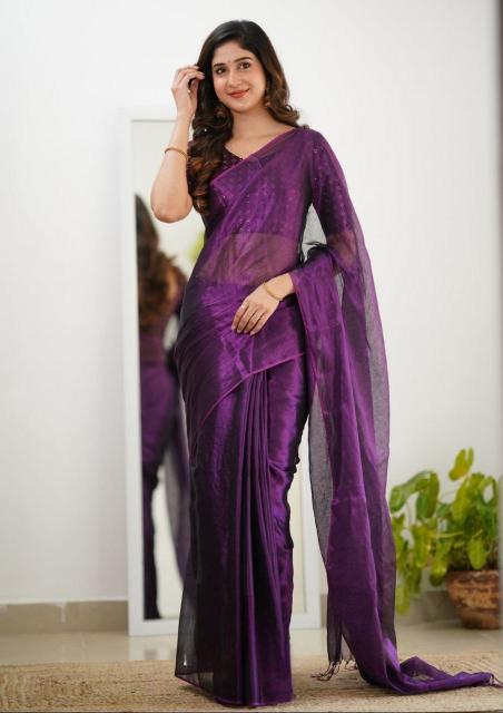 Blousewala Tissue cotton most popular sarees in india