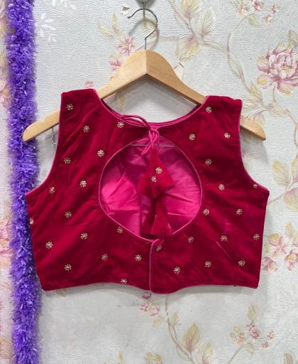 Blousewala Velvet Butti blouse wholesale