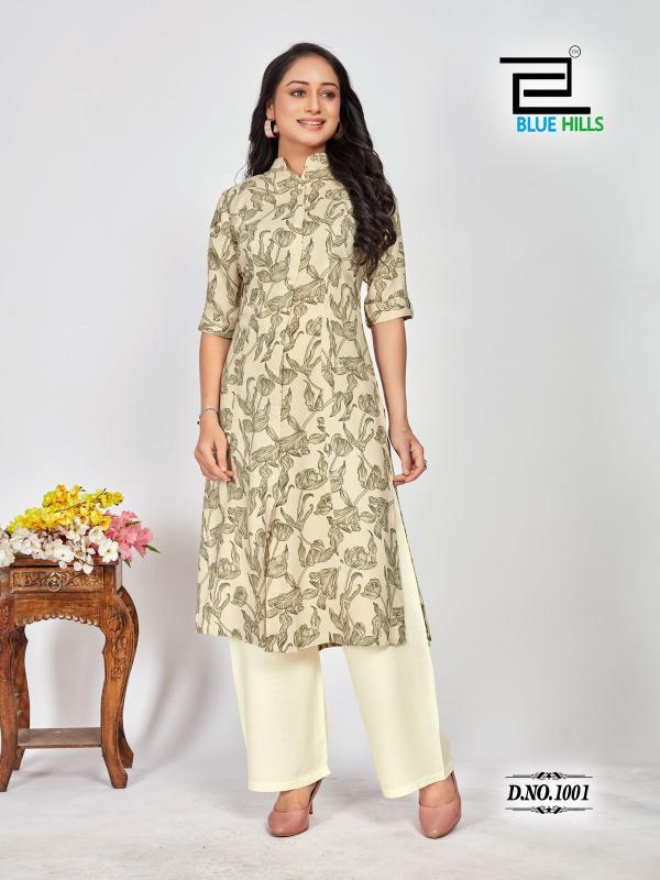 Blue Hills Maher rangriti kurti india