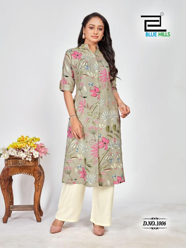 Blue Hills Maher rangriti kurti india