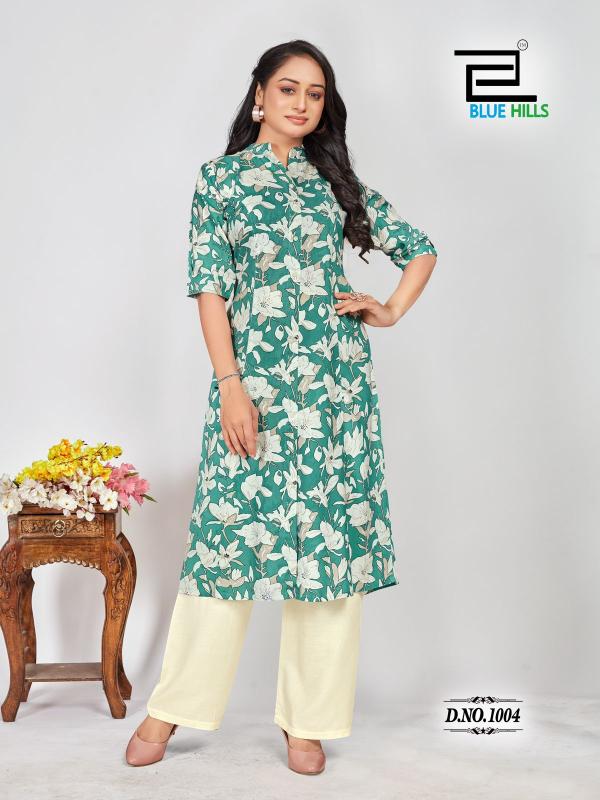 Blue Hills Maher rangriti kurti india