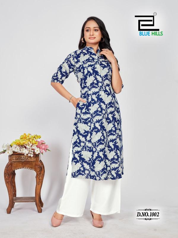 Blue Hills Maher rangriti kurti india