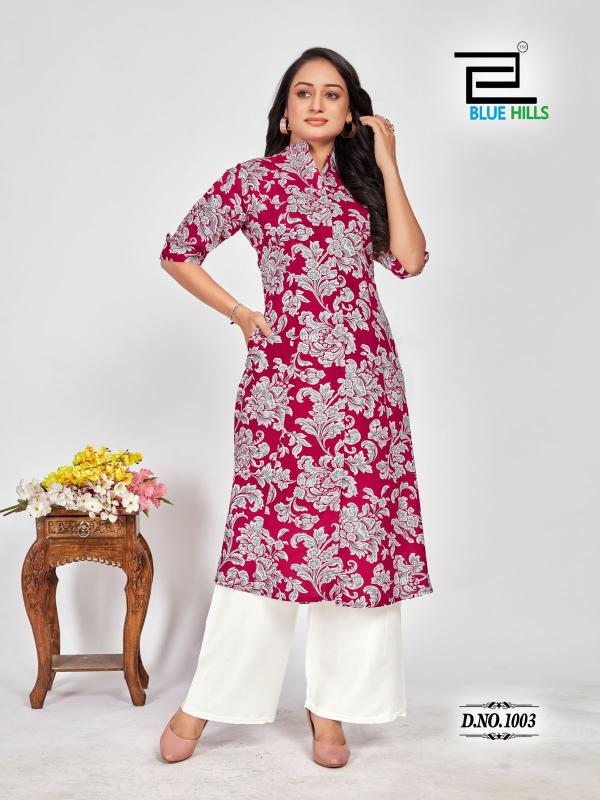 Blue Hills Maher rangriti kurti india