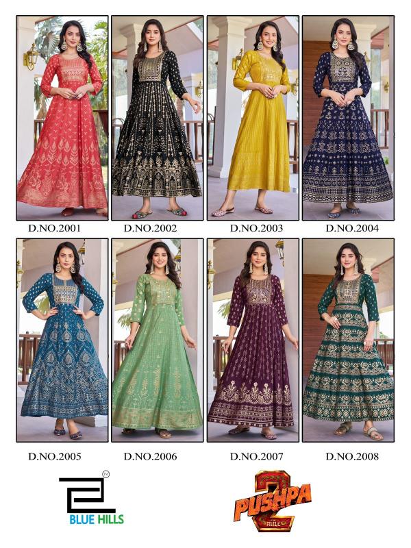 Blue Hills Pushpa 2 lowest price of round kurtis in india