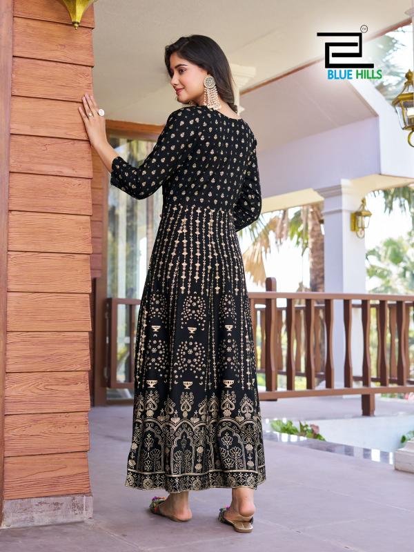 Blue Hills Pushpa 2 lowest price of round kurtis in india