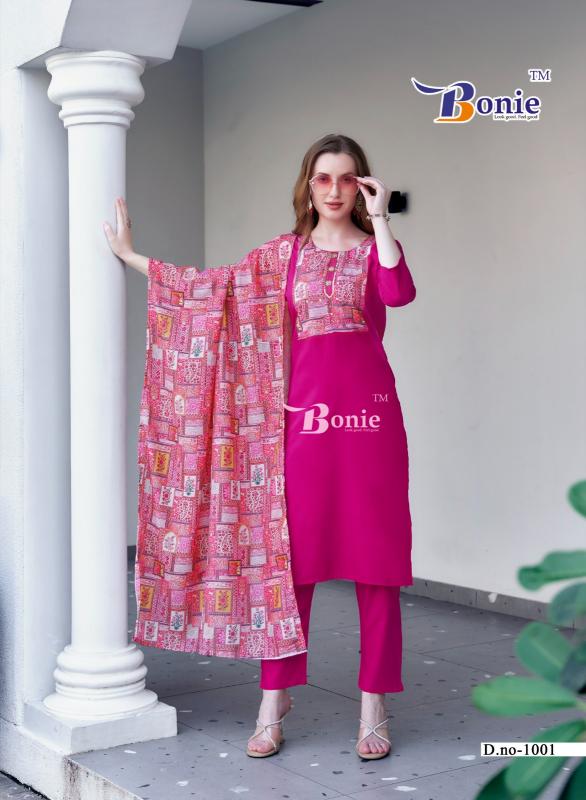 Bonie Divya Vol 1 plain black kurti online india