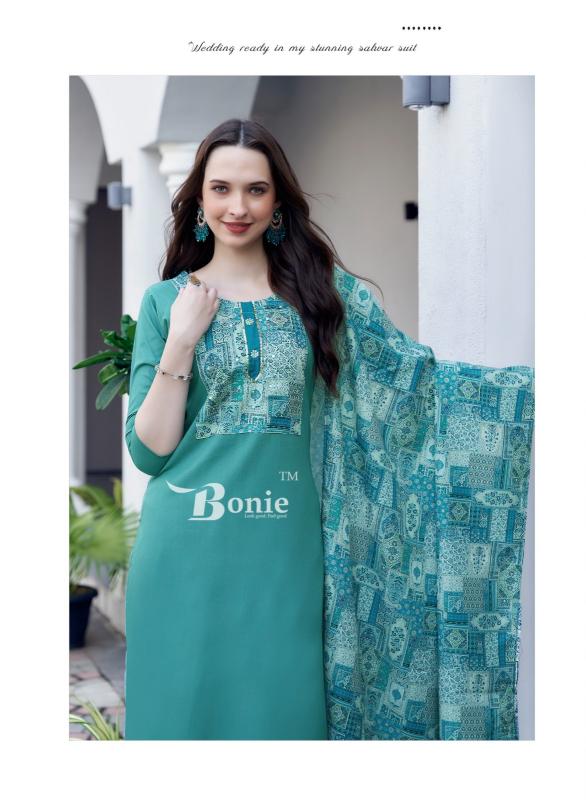 Bonie Divya Vol 1 plain black kurti online india