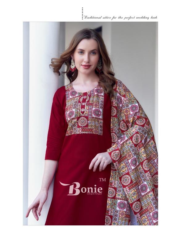 Bonie Divya Vol 1 plain black kurti online india