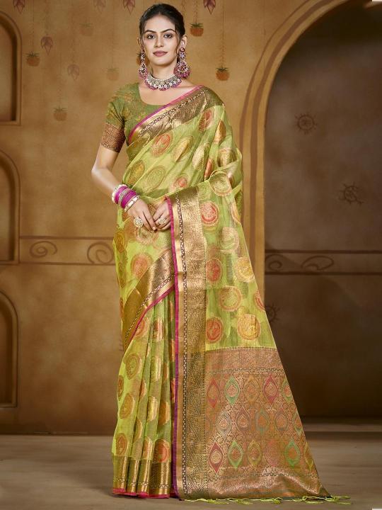 Bunawat Chandani Vol 3 organza saree online india