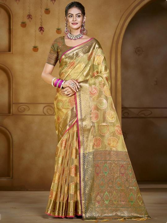 Bunawat Chandani Vol 3 organza saree online india