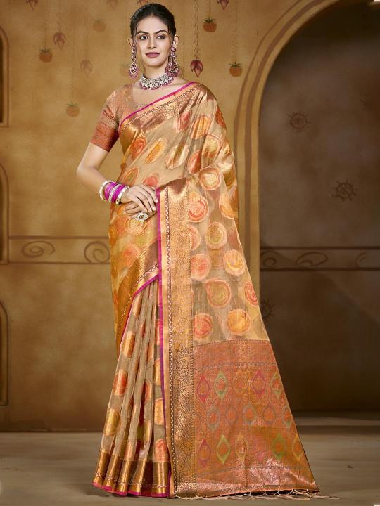 Bunawat Chandani Vol 3 organza saree online india