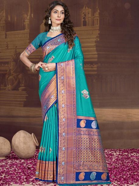 Bunawat Ocean Silk buy raw silk sarees online india