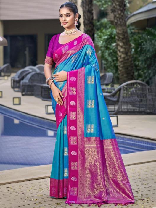 Bunawat Vijaya Silk miss india sarees online shopping