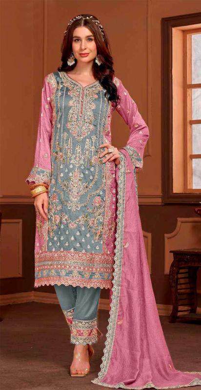 Charizma 226 pure vichitra heavy embroidery Pakistani Suits Wholesale Catalog