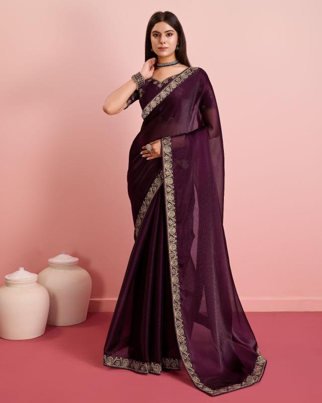 Dazira Tanya 2 Designer Burberry Fabric Saree shops in surat india