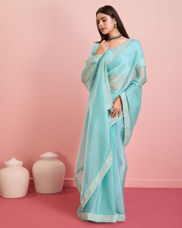 Dazira Tanya 2 Designer Burberry Fabric Saree shops in surat india