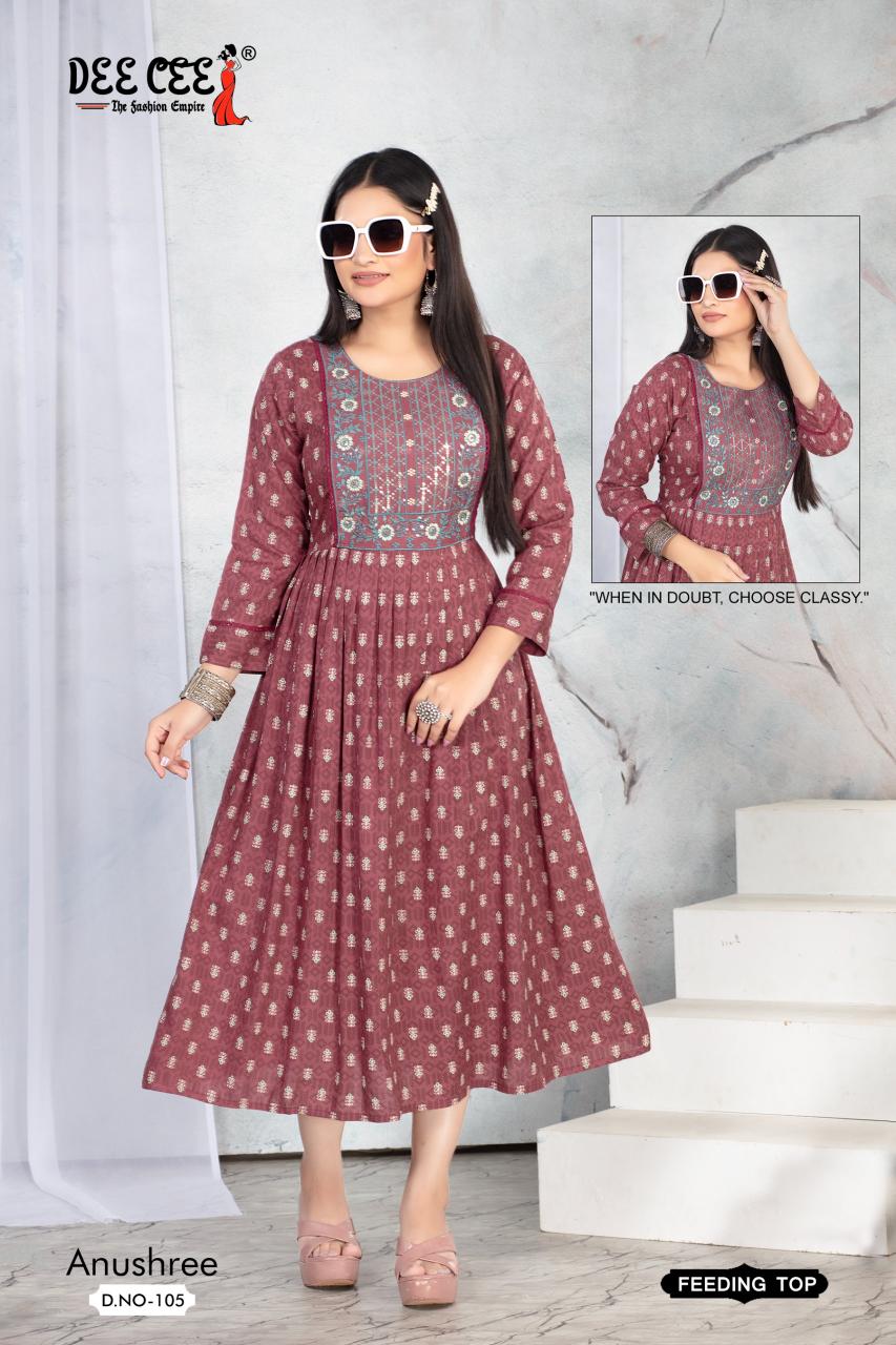 Deecee Anushree buy feeding kurtis online india