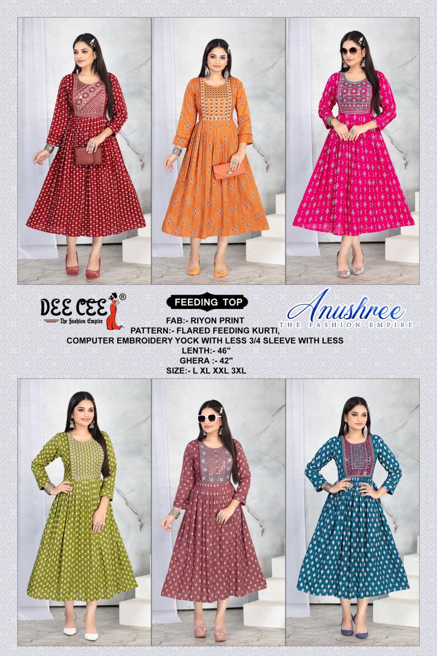 Deecee Anushree buy feeding kurtis online india