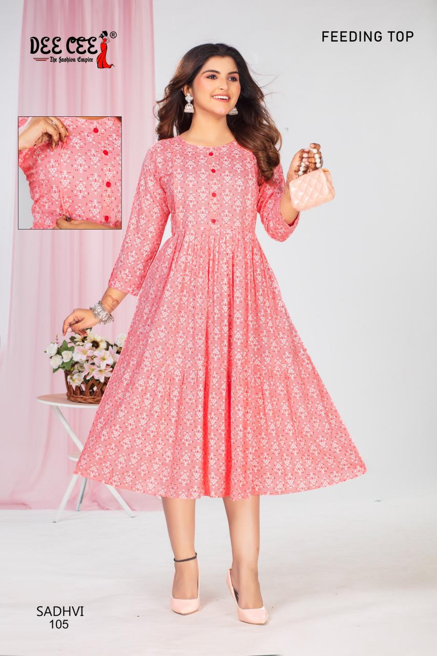 Deecee Sadhvi maternity long kurtis online india 