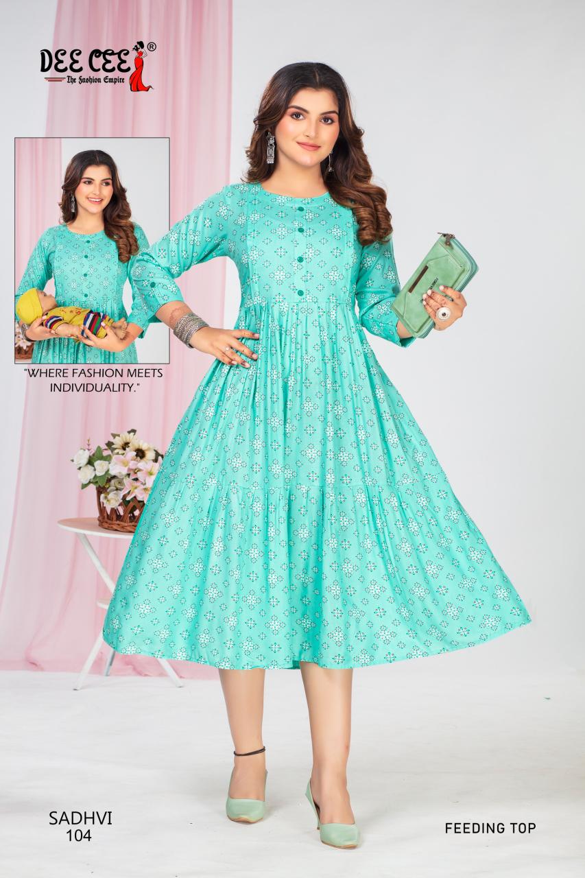 Deecee Sadhvi maternity long kurtis online india 