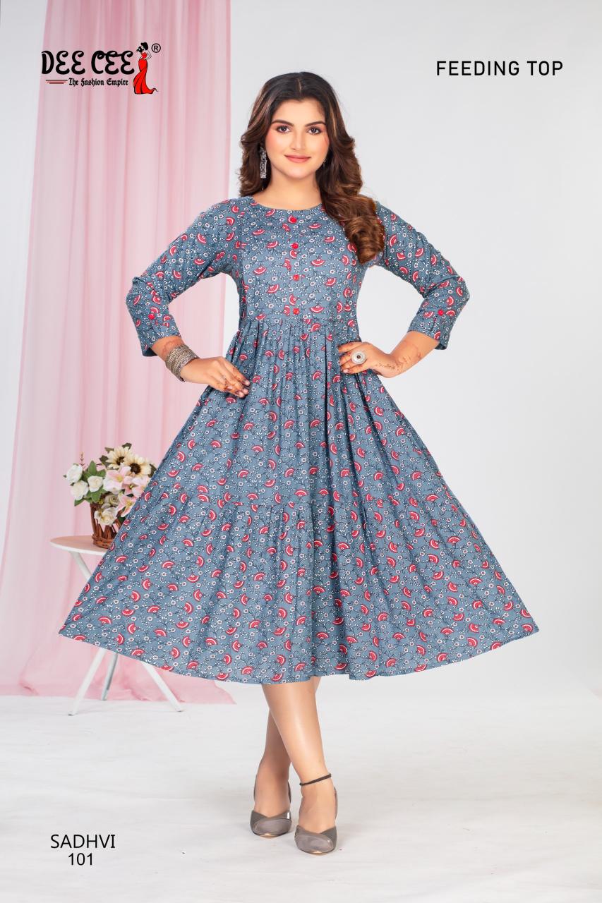 Deecee Sadhvi maternity long kurtis online india 