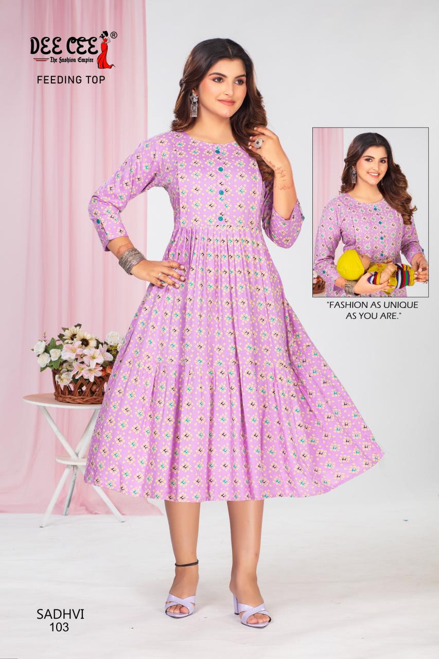 Deecee Sadhvi maternity long kurtis online india 