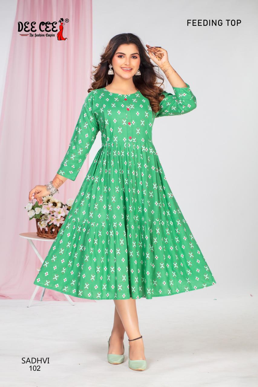 Deecee Sadhvi maternity long kurtis online india 