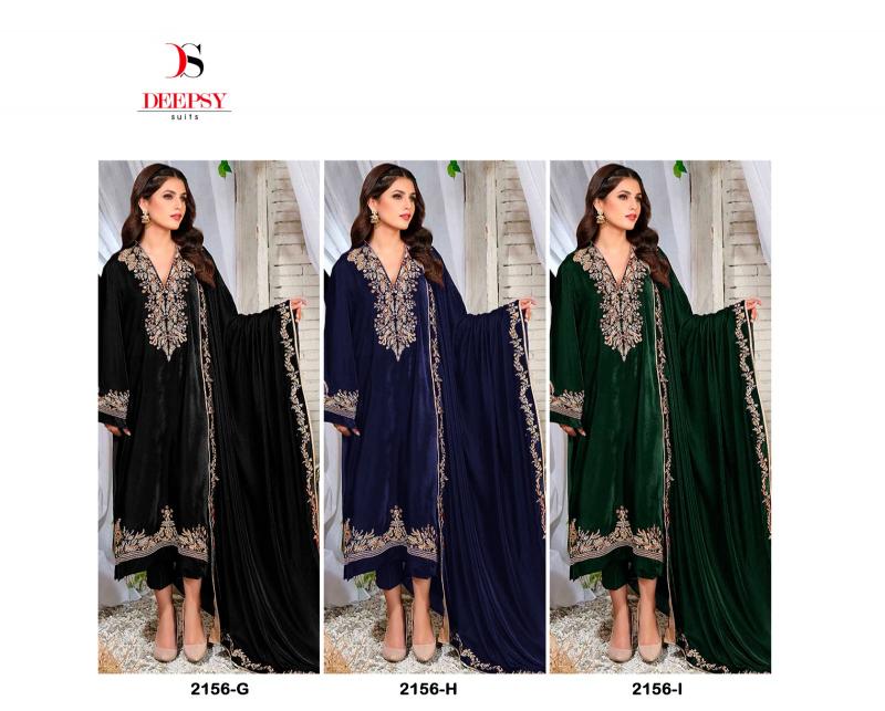 Deepsy Hit Deisgn of Velvet 23 D- 2156 GHI Salwar Kameez Wholesale Catalog