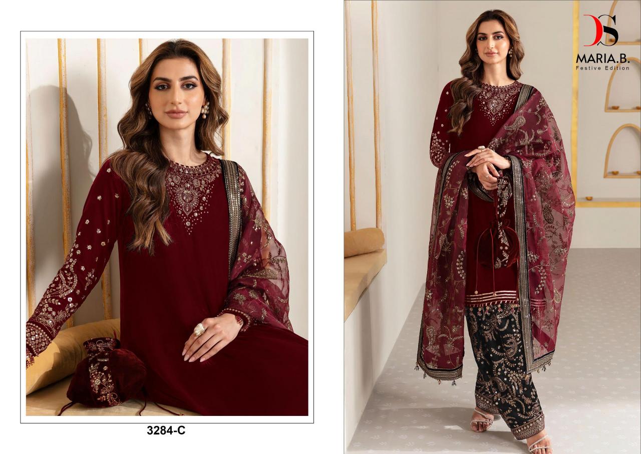 Deepsy Maria B Festive Edition 3284 ABC Pakistani Salwar Kameez Wholesale catalog