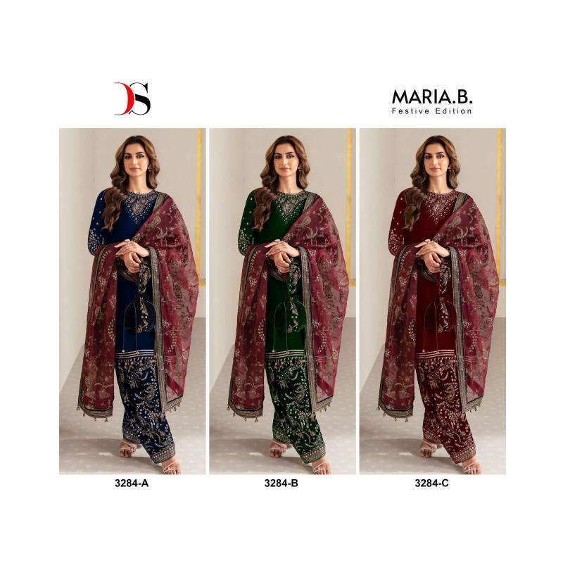 Deepsy Maria B Festive Edition 3284 ABC Pakistani Salwar Kameez Wholesale catalog