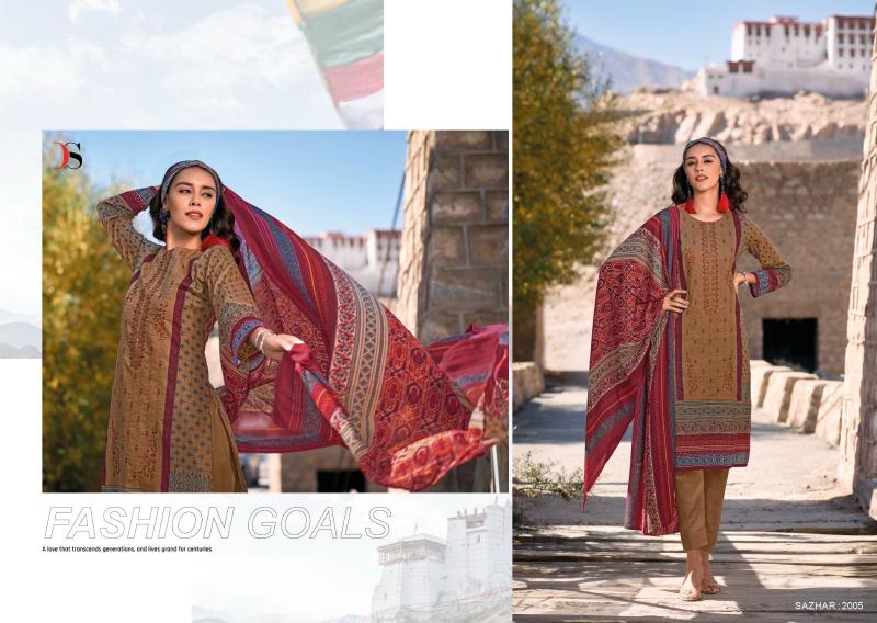 Deepsy Shazar Vol 2 Pashmina Designer ladies dress material wholesalers pune