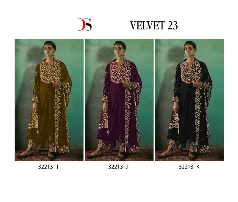 Deepsy Velvet 23 Series 32213 IJK Velvet Pakistani Suit Wholesale Catalog