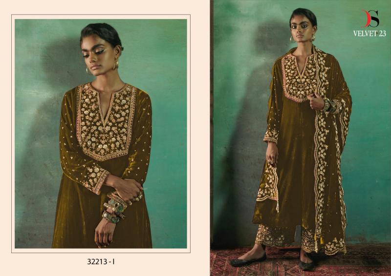 Deepsy Velvet 23 Series 32213 IJK Velvet Pakistani Suit Wholesale Catalog