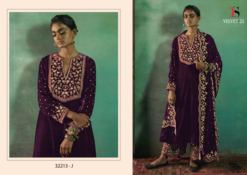 Deepsy Velvet 23 Series 32213 IJK Velvet Pakistani Suit Wholesale Catalog