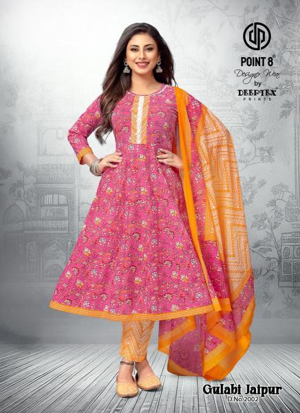 Deeptex Gulabi Jaipur Vol-2 – Anarkali Kurti With Pant & Dupatta - Wholesale Catalog