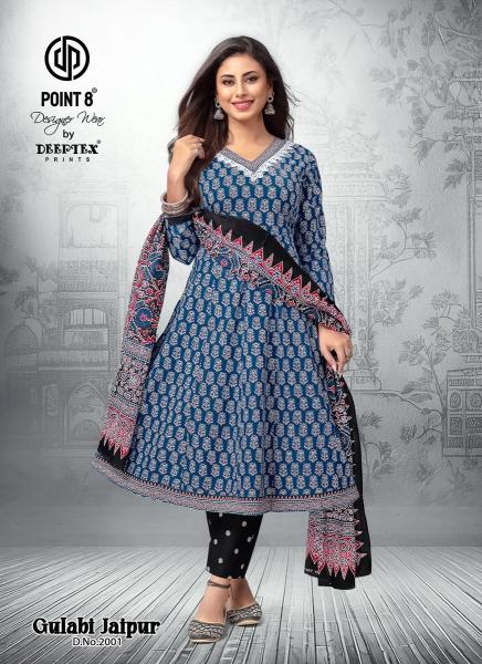 Deeptex Gulabi Jaipur Vol-2 – Anarkali Kurti With Pant & Dupatta - Wholesale Catalog